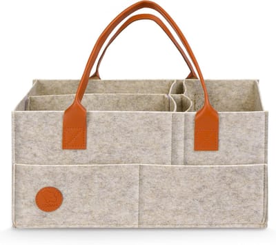 Organiser voor Babyspullen met Afneembare Compartimenten, Perfect als Cadeau voor Nieuwe Ouders