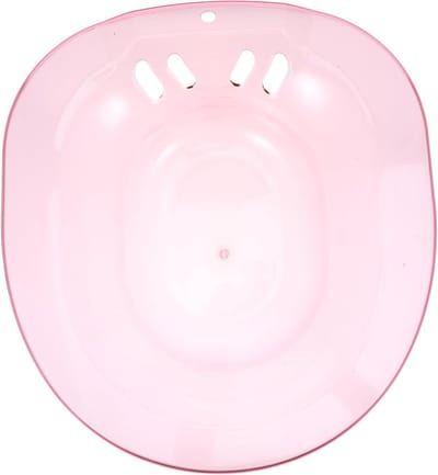 Zitbad Bekken - Postpartum Bad - Persoonlijke Hygiëne - Sterk Slijtvast Materiaal - 382 x 355 x 10 cm - Roze