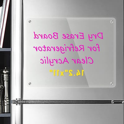 Acryl Magnetisch Drooguitwisbaar Whiteboard voor Koelkast 14" x 11" - Planner en Notitiebord, Transparant