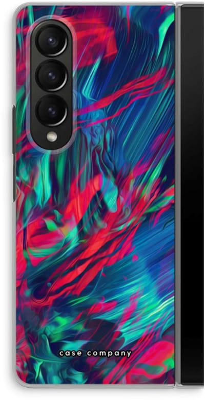 Case Company® - Hoesje geschikt voor Samsung Galaxy Z Fold4 hoesje - Pilgrims Of The Sea - Soft Cover Telefoonhoesje - Bescherming aan alle Kanten en Schermrand