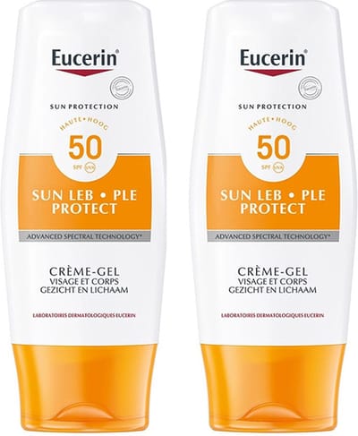 Eucerin Sun Protect Gel-Crème SPF50 - Zonbescherming - Voordeelverpakking - Duopack - 2x150ml
