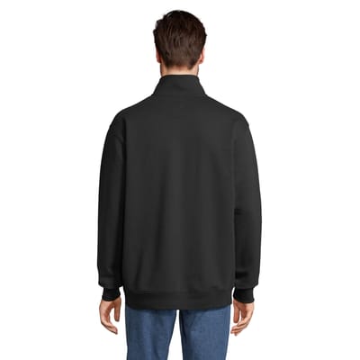 SOLS Uniseks Conrad Sweatshirt met Quarter Zip voor volwassenen (Zwart)