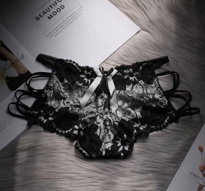 2 Stuks - Sexy stijlvolle Lingerie - Kanten Ondergoed - G-String Hoge Taille - Wit
