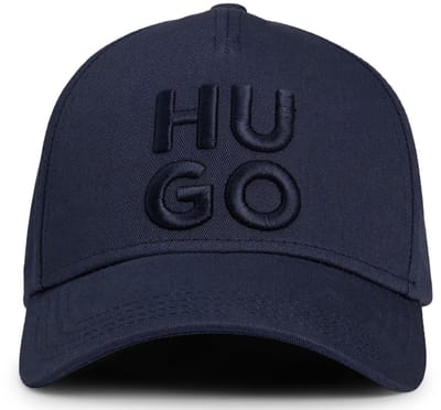 HUGO Jude-Stacked Cap Dark Blue Donkerblauw