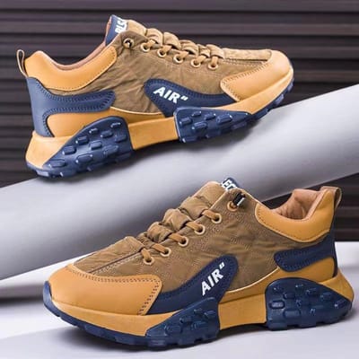 Heren Casual Ademende Sportschoenen Hoge Kwaliteit Lente Nieuwe Heren Sneakers Mode Outdoor Casual Schoenen Man Comfortabele Schoenen 41 brown