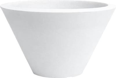 Bloemschaal Plantschaal Rond Chiron 50x29cm WIT Nicoli