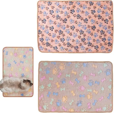 Waterdichte Dekens voor Grote Honden en Katten, Wasbare Sherpa Fleece Plaid, 60 x 40 cm, Zachte en Fluffy Sofa Bescherming, Set van 2 Stuks