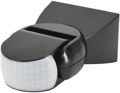BEMKO Bewegingsmelder PIR - 1200W Bewegingssensor - Voor buiten IP44 - 180° Detectie - Max. 12 M - Zwart