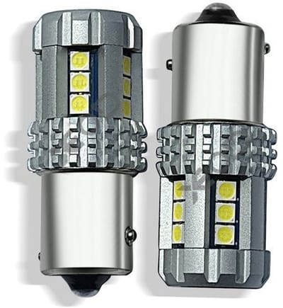 XEOD Hyper line PY21W / BA15S / 1156 - LED Lampen - Dagrijverlichting - Richtingaanwijzer - USA Light - Knipperlicht - Canbus - Autolampen - Oranje - Amber - 12V - 2 Stuks