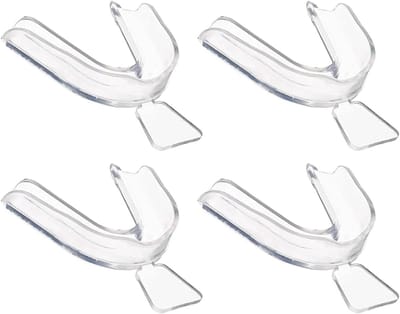 Doorzichtige tandenbleken trays - 4 stuks thermoplastische mal voor mondverzorging, herbruikbare guards voor wittere tanden en bescherming tijdens het slapen