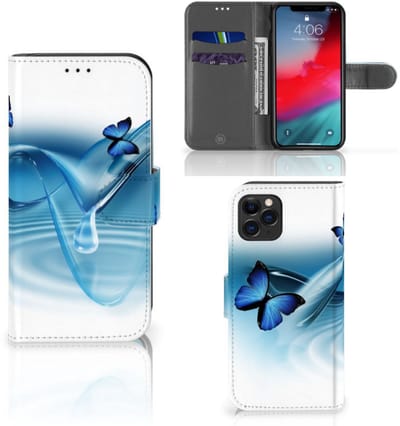 Apple iPhone 11 Pro Telefoonhoesje met Pasjes Vlinders