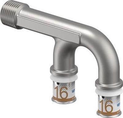 Uponor S-Press Plus Aqua pers U-armaturen aansluiting Mixer 16x1/2bux16mm