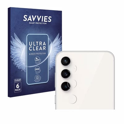 Savvies - Screenprotector voor Samsung Galaxy S23 FE (ALLEEN Camera Lens) - Folie Beschermfolie transparant 6 Stuks