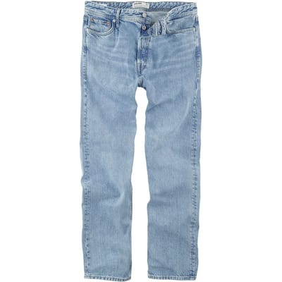 Jack & Jones blauwe heren jeans   Chris   Stonewash wassing   Relaxed Fit   Steekzakken   Knoopsluiting   Duurzaam   High waist Blauw 30/34