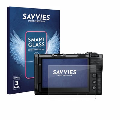 3 Stuks Savvies Screenprotector - geschikt voor Nikon ZR 2025 - beschermfolie glas transparant