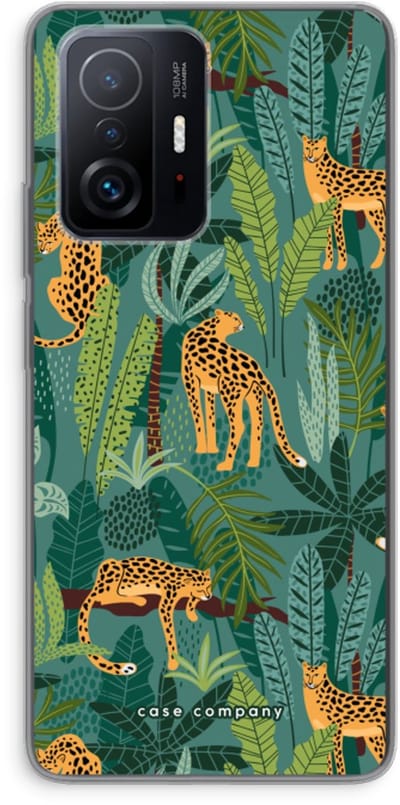 Case Company® - Hoesje geschikt voor Xiaomi 11T Pro hoesje - Luipaard 2 - Soft Cover Telefoonhoesje - Bescherming aan alle Kanten en Schermrand