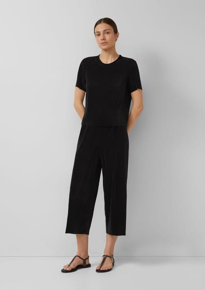 Plissé Culotte Broek Met Elastische Taille Dames s.Oliver
