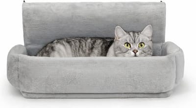 Famanu – Radiator kattenbed, hangend ligbed voor verwarming, comfortabel en stabiel ontwerp, grijs