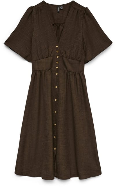 VERO MODA - VMMELANEY 2/4 BLK DRESS WVN NOOS - Dames - Mini jurken
