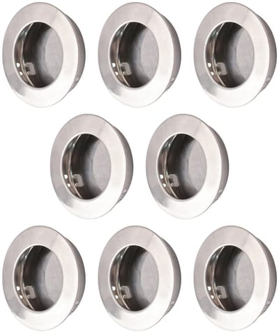 Dailygoods- Deurgreep Ronde Vingergreep - Schuifdeurgreep - Keukenkast Handgreep - Verzonken Deurgreep - Roestvrij Staal - Eenvoudige Installatie
