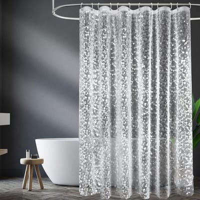 Douchegordijn - Waterdicht Gordijn - Badkamer Bescherming - Met Verzwaarde Rand - 180 x 200 cm - Transparant