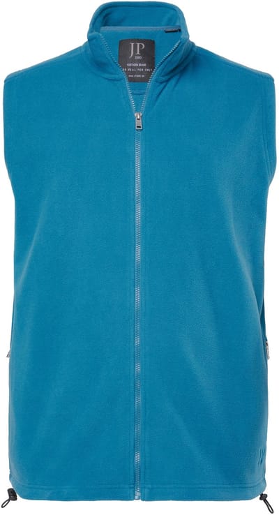 JP 1880 - Heren - Fleece vest outdoor opstaande kraag - Lagunes groen - Maat L