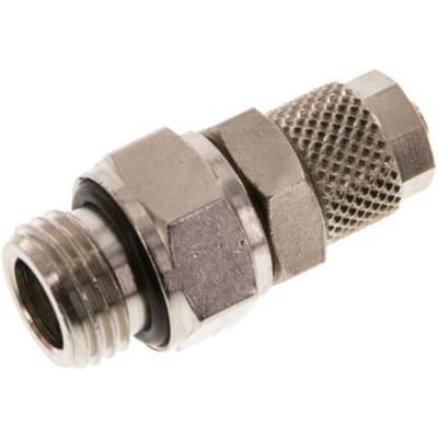 6x4 & G1/4'' Vernikkeld Messing Rechte Opsteekkoppeling Buitendraad [2 Stuks]