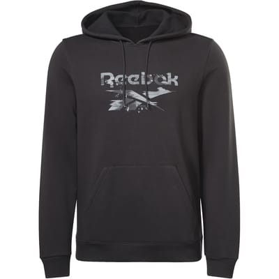 Reebok Identity Modern Camo Fleece Hoodie Zwart M Man