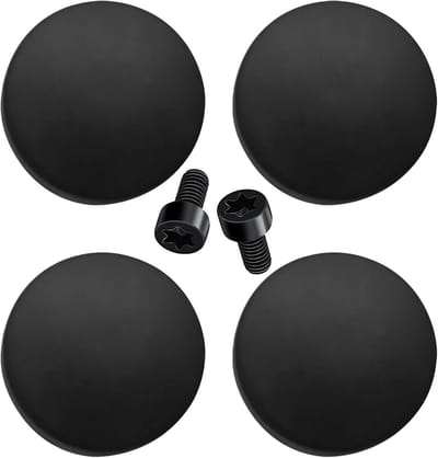 Deurbel Knoppen - Reparatieset Drukknop - Huisbeveiliging Verbeteren - Roestbestendige Materialen - 4 Stuks - Zwart