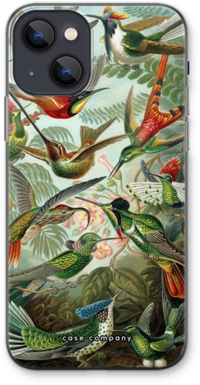 Case Company® - Hoesje geschikt voor iPhone 13 hoesje - Haeckel Trochilidae - Soft Cover Telefoonhoesje - Bescherming aan alle Kanten en Schermrand