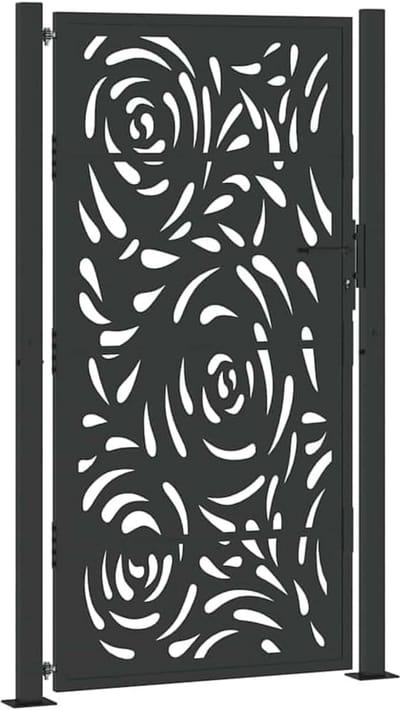 Flame Design Tuinpoort 105x180cm Staal Zwart - Tuinpoort, Omheining, Buitenpoort