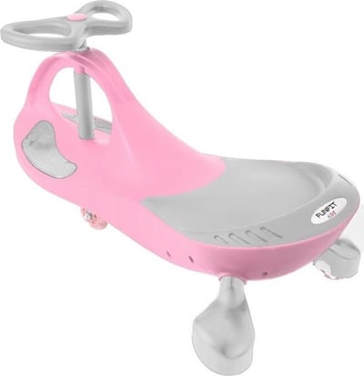 Wiggle car - wiebelauto - met LED-verlichte wielen - roze