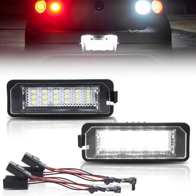 Kentekenplaatverlichting LED - Nummerplaatlampjes - Auto Verlichting - Canbus Geschikt - 11.5 x 6.5 x 4.7 cm - Wit