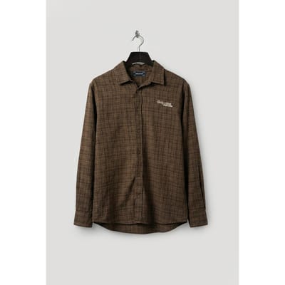Heren Relaxed Fit Geruite Poplin Overhemd