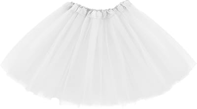 Ulanax - licht Doorschijnend Dunne witte tule rok petticoat tutu - wit - Kleinste maat XS-S-M - onderrok ballet rokje turnen bruid engel rock-'n-roll