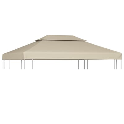 vidaXL - Vervangend - tentdoek - prieel - 310 - g/m² - 3x4 - m - beige