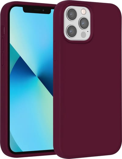 UNIQ Accessory Telefoonhoesje voor Apple iPhone 12 & 12 Pro - Rood Silicone Back Cover - Bescherm je Telefoon.