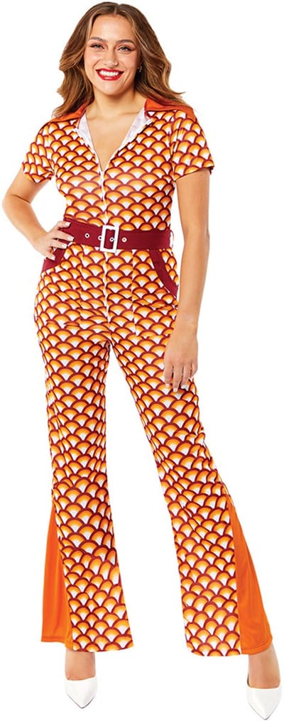 RIETHMULLER - Oranje jaren 70 jumpsuit dames - S
