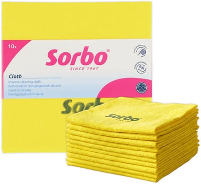 Sorbo Sorbonettes - Schoonmaakdoeken - Set van 10 Stuks - 38x38 cm - Absorberend en Wasbaar