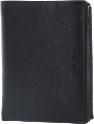 VALENTINO Leren Portemonnee David Men’s Wallet Nero Zwart