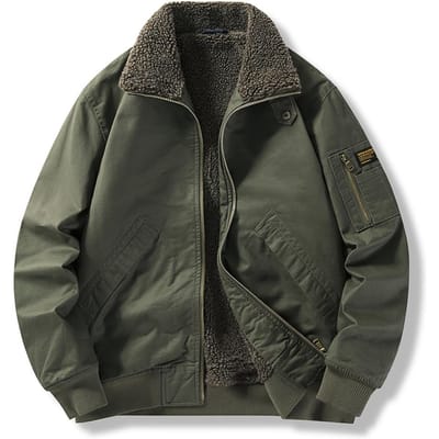 Veste d'hiver à revers pour hommes d'âge moyen en velours de coton pur veste rembourrée en coton épais veste rembourrée en coton ample grande taille pour hommes M black