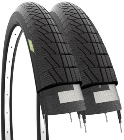 16 x 1,75 (47-305) Kinderfietsbanden - Zwarte Rubberstraatbanden