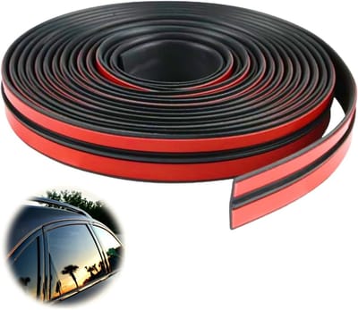 Zelfklevende Autoruitafdichting van 4 m, Rubber Dichtstrip voor Zonnescherm en Deuren, Waterdicht en Geluidsisolerend