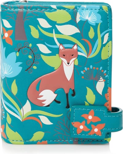 Shagwear Portemonnee - Compact Beugelportemonnee - Dames - Kunstleer - Forest Fox (009963sm)