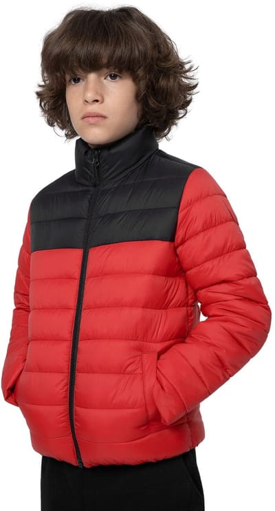 4F Jas Gewatteerde Jongens Rood - Maat 122cm