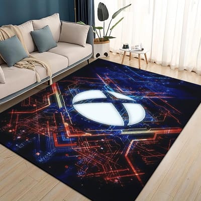 27 Stijl Nieuwe Xbox Gaming Gamer Logo Gamer Vloerkleed Tapijt voor Woonkamer Slaapkamer Huisdecoratie, Kinderen Spelen Antislip voor Bank Deurmat 80*120cm