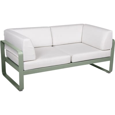 Fermob BELLEVIE club sofa 2 zits - 82 cactus mat - 81 witgrijs