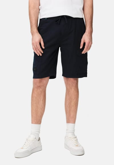 camel active Cargo shorts met trekkoord - Maat menswear-33IN - Donkerblauw