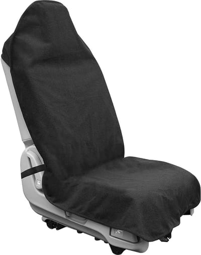 Allecto - Autostoelhoezen - Waterdicht - Universeel - Zwart - Zachte bescherming - Geschikt voor voorstoelen - Voor auto interieurs