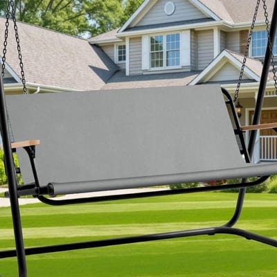 SnelShoppen - Tuin Schommel Stoel Cover 138x50x50 cm, Waterdichte Oxford Stof, Grijze Bescherming voor Buiten, Weerbestendig en Duurzaam